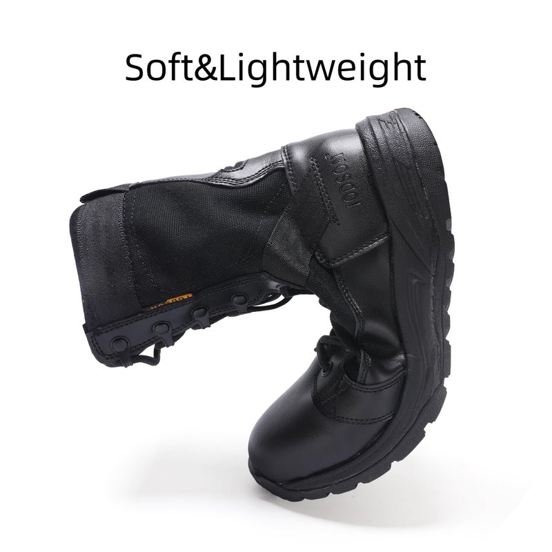 IODSON Men's Breathable Work Tactical Military Boots Lightweight Combat Army Motorcycle Jungle bootsï¼ˆBlack 9.5ï¼‰ - Image 3